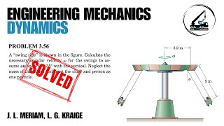 Problem 3.56 | Calculate the necessary angular velocity w for the swings to assume an angle 0 = 35°