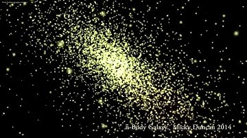 n-Body Galaxy Simulation using GPGPU, Unity Compute Shaders- Rev 2