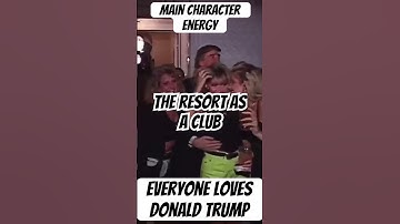 Main character energy from President Donald Trump