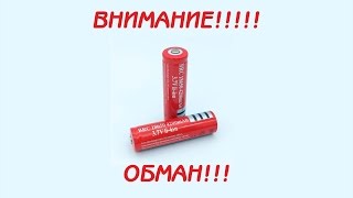 видео Литий-ионный аккумулятор 18650 UltraFire (6800mAh, 3.7V)