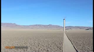 SolarReserve - Crescent Dunes Solar Energy Plant - Tower Construction Time Lapse 2012