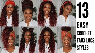 HOW TO STYLE CROCHET GODDESS FAUX LOCS  A tutorial | Kiitana