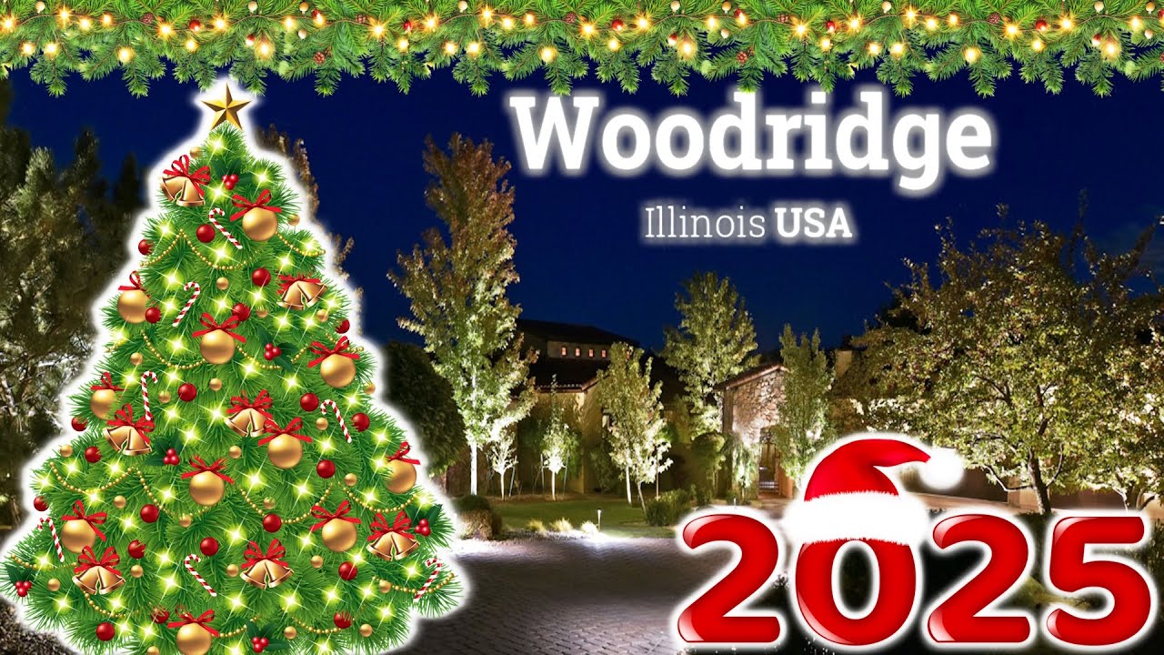 CHRISTMAS 2025 🎅🎄⛄️ | WOODRIDGE IL | WALKING TOUR 4K | JANES AVENUE