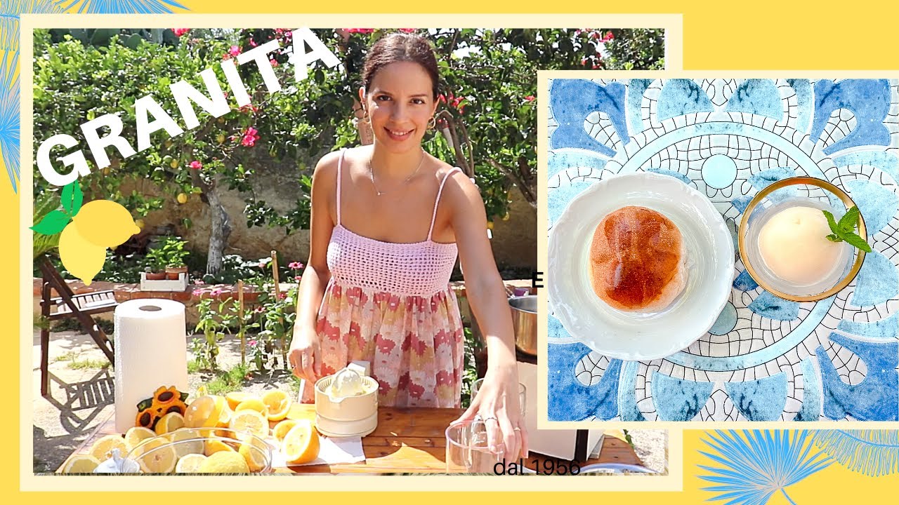 Homemade Slushie | Lemon Granita | Sicilian Granita