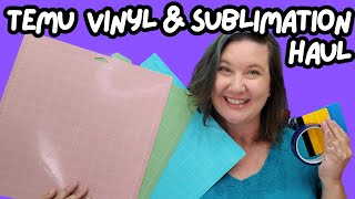 TEMU Sublimation and Vinyl Unboxing | What I Ordered VS What I Got! (Honest Review)