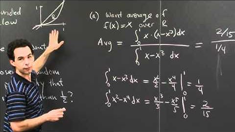 Average x-Coordinate in a Region | MIT 18.01SC Single Variable Calculus, Fall 2010