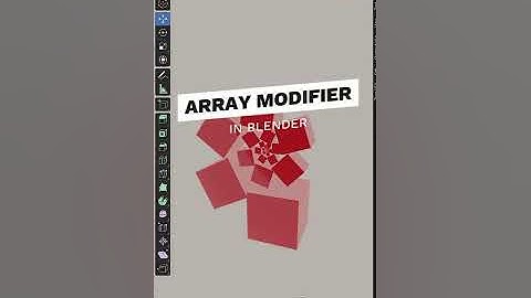 How to use Array Modifier in Blender - Blender Tutorial for Beginners #shorts #3d