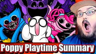 Poppy Playtime Chapter 1, 2 & 3 Summary (Full Animation) #PoppyPlaytime REACTION!!!