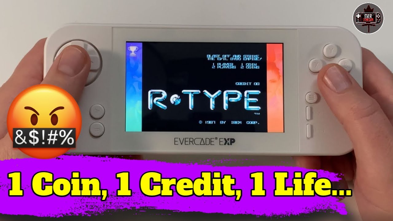 Evercade Exp - 1 Coin,1 Credit, 1 Life R-Type Arcade Challenge