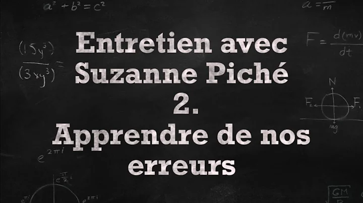 Apprendre de nos erreurs - Entretien avec Suzanne ...