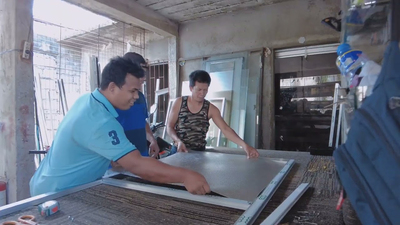 Paano gumawa ng aluminum sliding screen door gamit ang SF101-102 profile