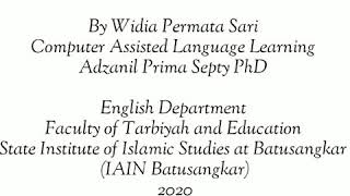 Final Project Computer Assisted Language Learning (CALL),  Unique Tradition