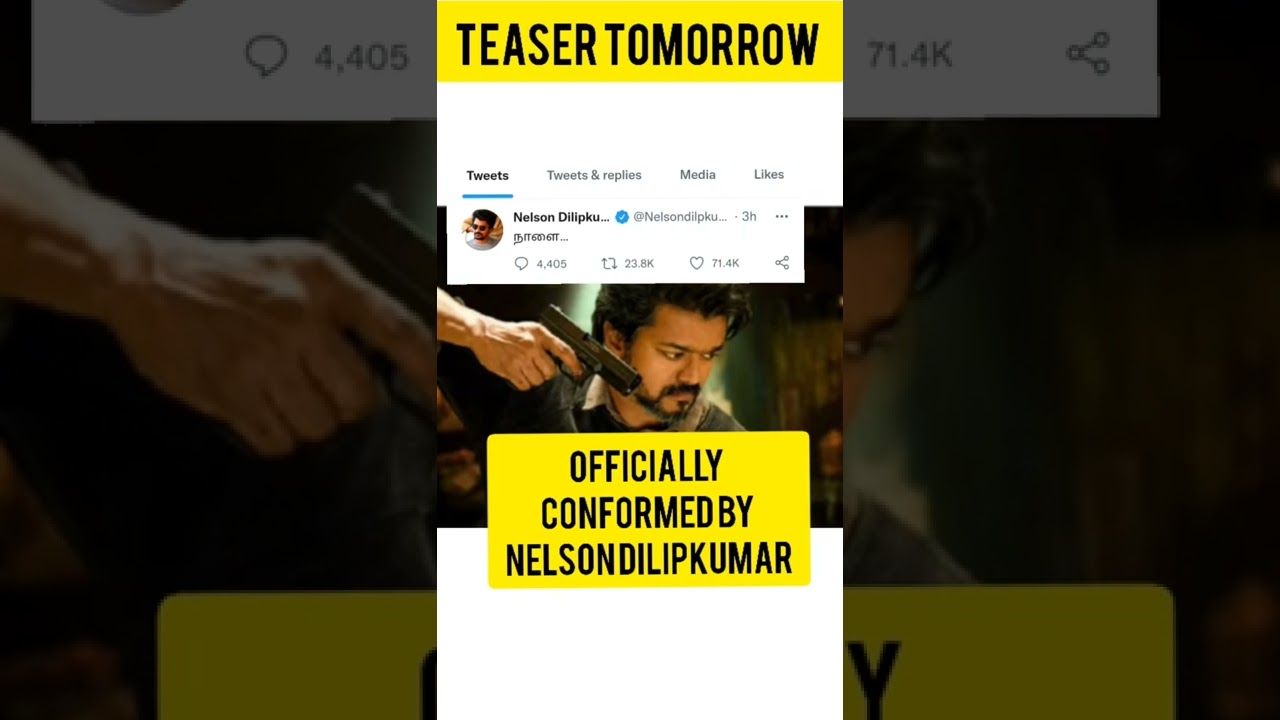 beast movie teaser release date  officially confirmed by director of beast 