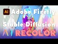 Generative Recolor: Adobe Firefly против Stable Diffusion в ComfyUI | Как создать кристалл времени