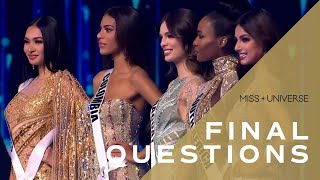 The 70th MISS UNIVERSE Top 5's Final Questions | Miss Universe