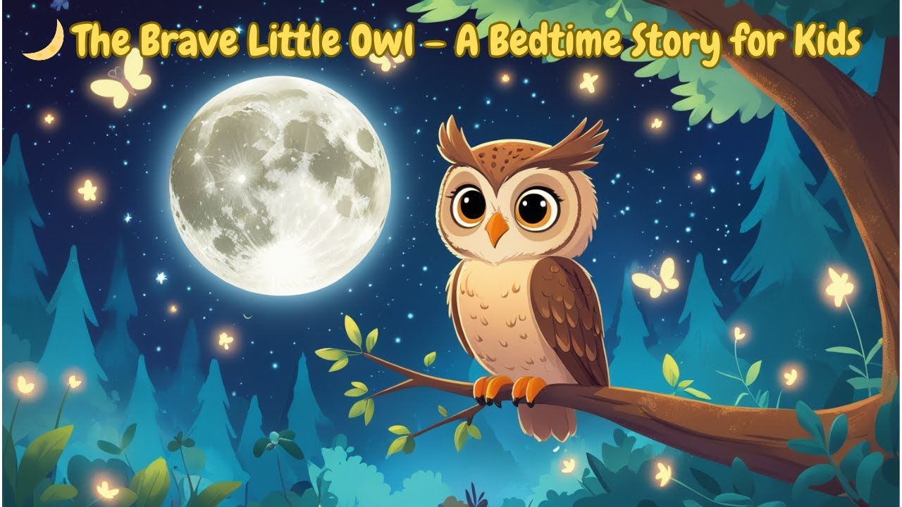 🌙 The Brave Little Owl – A Bedtime Story for Kids