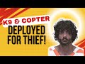 Helicopter & K9 Deployed to Find Fleeing Shoplifters! #bodycam