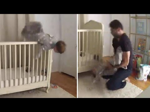 Dad Acts Fast to Catch 2-Year-Old Who Fell Out of Crib