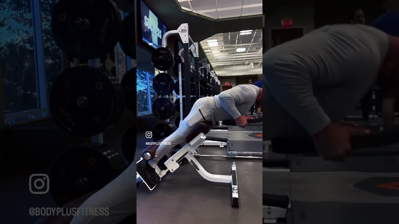 Weighted hyper-extensions are a great way to engage the hamstrings for growth.