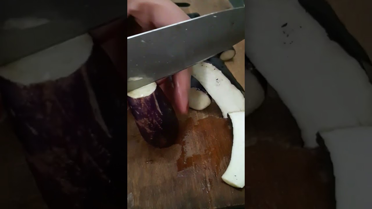 Slicing Fresh Eggplant hack| 