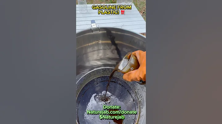 Gasoline Refined from Plastic Waste!💪⛽️ #science #naturejab #education #pyrolysis #fyp #viral