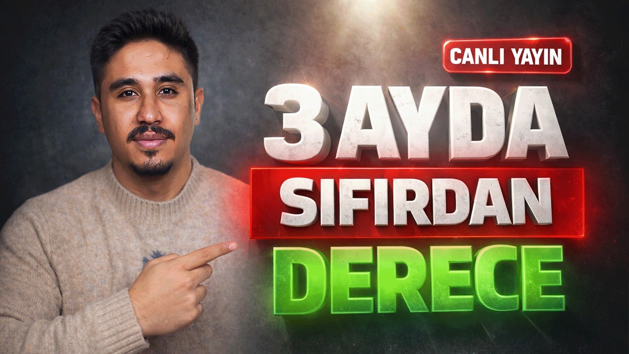 3 Ayda Derece İçin Gel | Her Pazar Canlı Yayındayız #yks #yks2026