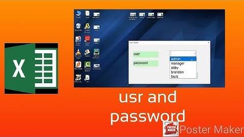 การสร้าง​ usr และ​ password ให้สิทธิ​การเข้าถึง​ Worksheet​ ไม่เท่ากันด้วย Excel​ VBA​