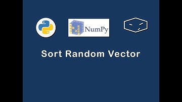 numpy sort random vector
