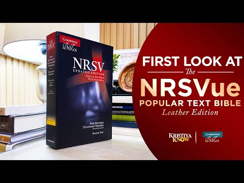 First look at the NRSVue Leather Edition from Cambridge Bibles | KristiyaKnow