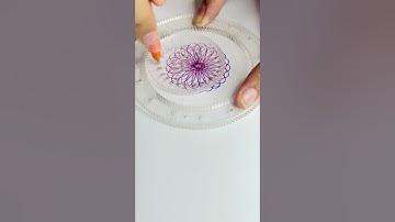Spirograph Art Escapes: Drawing Your Way to Inner Peace! #relaxing #art #spirograph #asmr #shorts