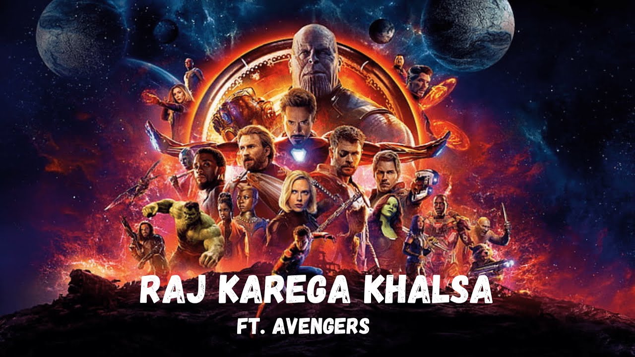 Raj Karega Khalsa Ft. Avengers Edit | Avengers edit status | Raj Karega Khalsa