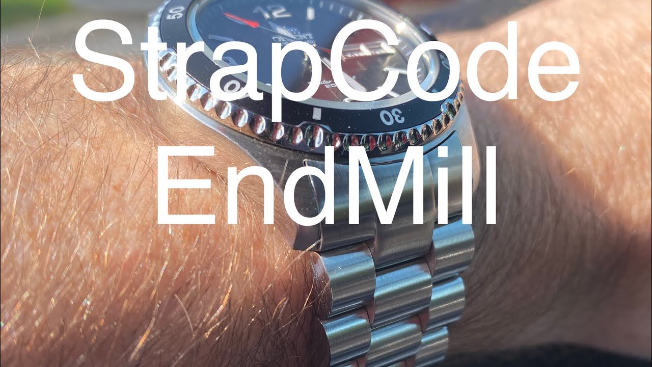 StrapCode Endmill Bracelet for Orient Mako II or Ray II YouTube