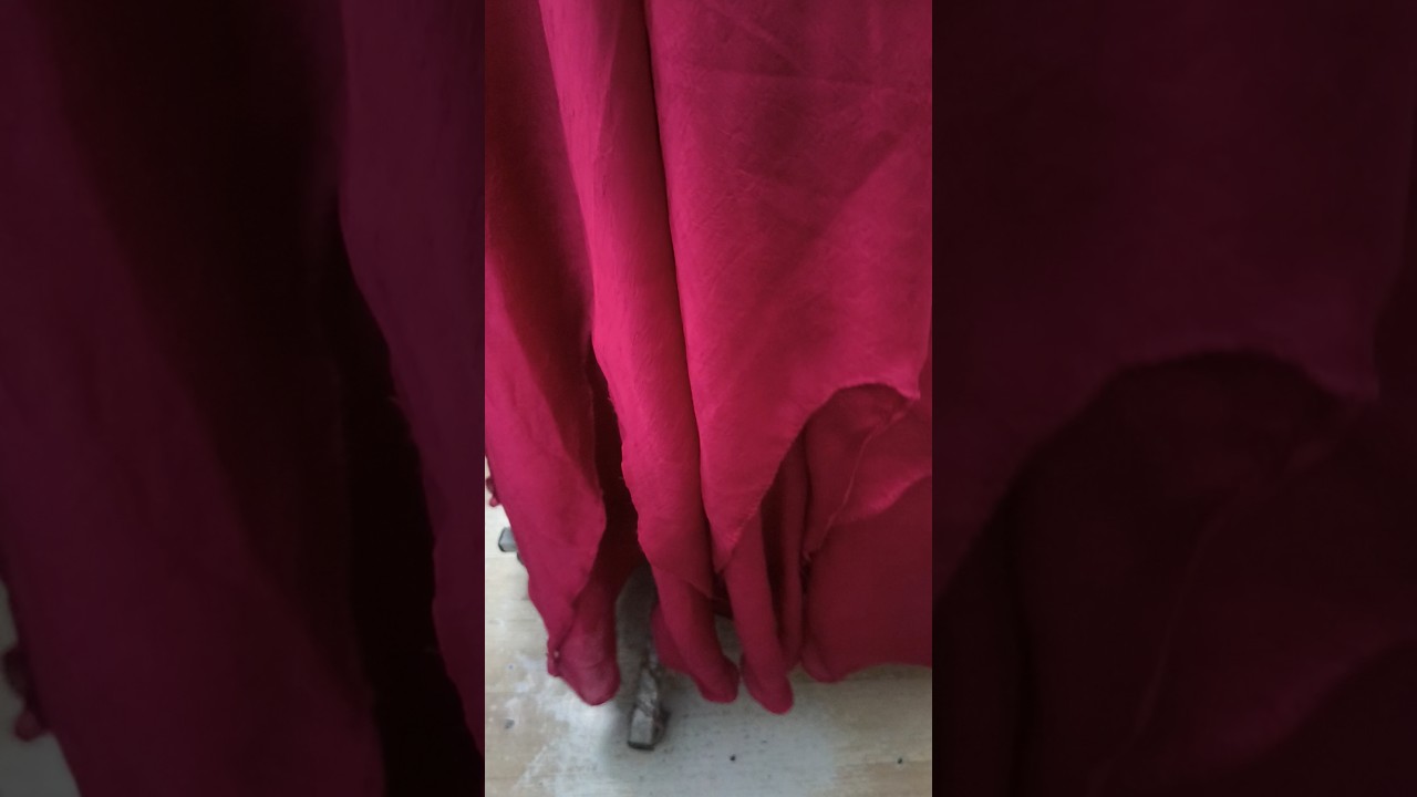 Designer long frock with two layers 