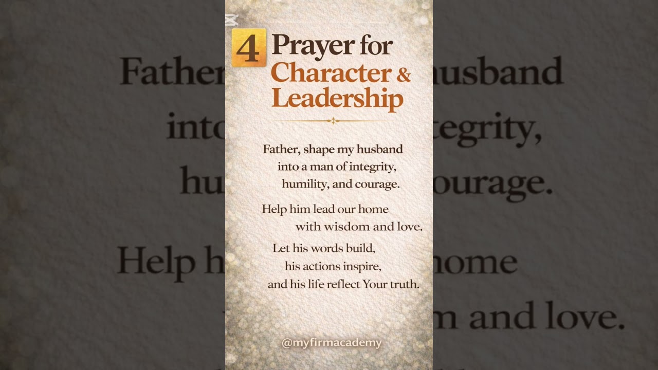 “A praying wife shapes her husband’s future.Save this. Pray it daily.”