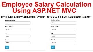 Employee Salary Calculation System using ASP.NET MVC screenshot 3