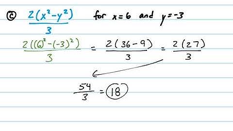 Algebra 2: Section 1.3 - Algebraic Expressions