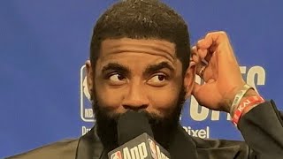 Kyrie Irving Reacts To Russell Westbrook Ejection, PJ Washington And Game 3 Win