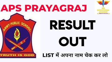 aps PRAYAGRAJ interview result 2022||army public school PRAYAGRAJ lsb interview result 2022||#aps