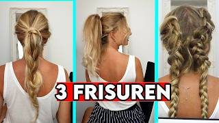 3 FRISUREN mit CLIP IN EXTENSIONS: man wird sie nicht sehen👱‍♀️ | sooohhalt