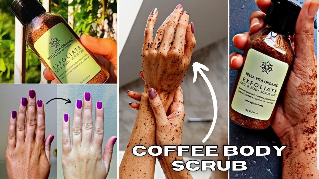 Bella vita organic exfoliate face & body scrub grits review bella