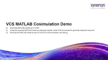 UVM MATLAB Cosimulation (using Synopsys VCS)