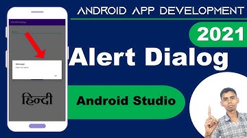 How to Implement and use Alert Dialog Box in Android Studio 2021 | Android App Development in Hindi