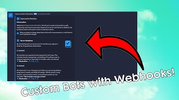 How-to make custom bots using webhooks in Discord!