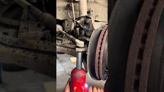 Track Rod End Removal. I Prefer This Method Over Ball Joint Splitters