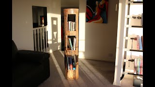 Making a Book Case from a Log