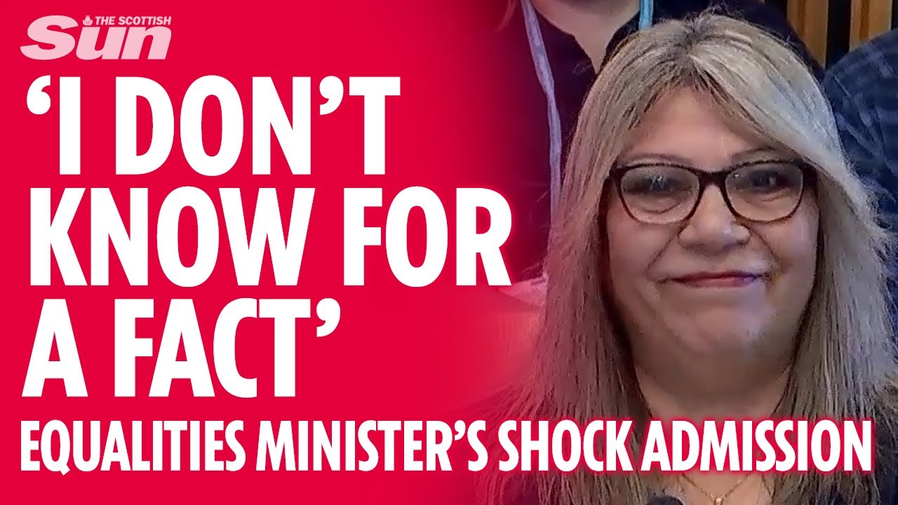 SNP equalities minister shocking admission on single-sex spaces