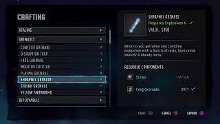 Wasteland 3. All craftable weapons. Completed list. time stamps below