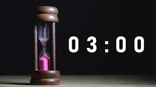 3 MINUTE TIMER + ALARM | COUNTDOWN Hourglass Sand Timer