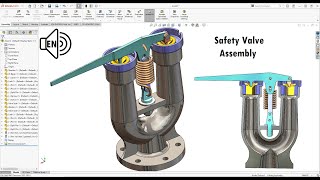 Safety Valve Assembly SolidWorks 2021 Tutorial! Slot Mate step by step!