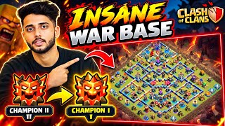Download lagu 🔥 INSANE WAR BASE! 😱 Champion II to Champion I in Clash of Clans! Th18.